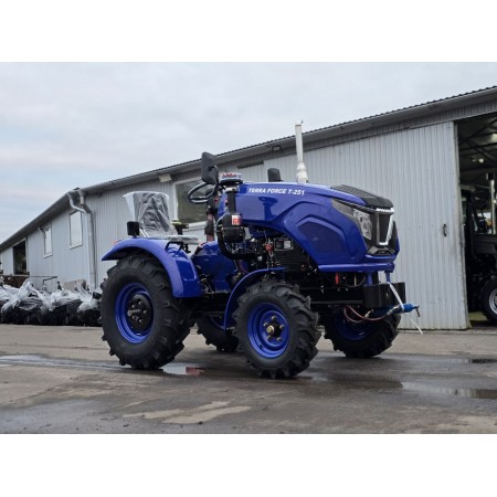 Мототрактор Terra Force 251XL, 24 к.с, триточковий, польський плуг, фреза  140 см, прижимна гідросистема