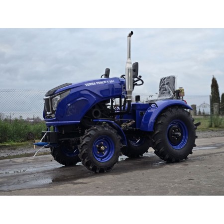 Мототрактор Terra Force 251XL, 24 к.с, триточковий, польський плуг, фреза  140 см, прижимна гідросистема