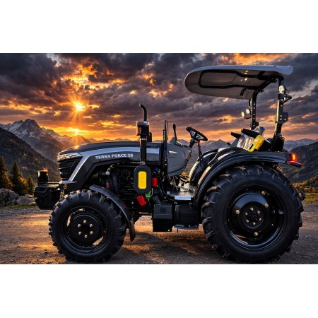 Трактор TERRA FORCE 554X, 50 к.с, 4х4, євронавіска, примусовою гідравлікою, козирок із LED освітленням
