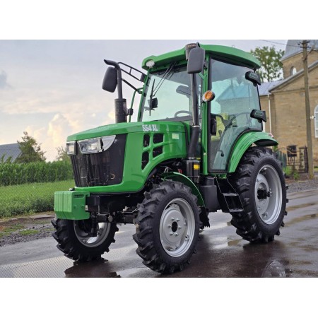 Трактор TERRA FORCE 554XLC з кабіною із кондиціонером та прижимною Євронавіскою на клешнях
