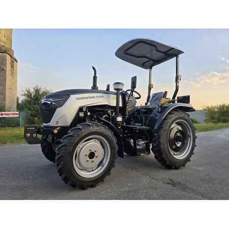 Трактор TERRA FENG 555X чорний, 50 к.с, повнопривідний, із дашком, компрессор, шини 28 Трактор TERRA FENG 555X чорний, 50 к.с, повнопривідний, із дашком, компрессор, шини 28