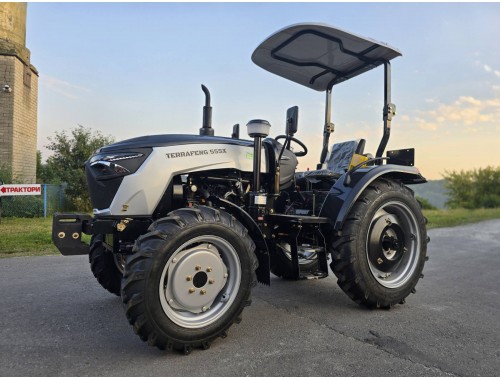 Трактор TERRA FENG 555X чорний, 50 к.с, повнопривідний, із дашком, компрессор, шини 28 Трактор TERRA FENG 555X чорний, 50 к.с, повнопривідний, із дашком, компрессор, шини 28
