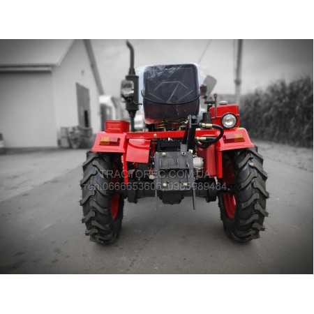 Мототрактор Булат Т-185 RED NEW, макс 18 к.с, двухкорпусний плуг, фреза 130 см, додаткова гідросистема встановлена, мяке сидіння. Мінітрактор, трактор