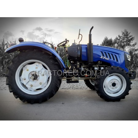 Трактор БУЛАТ Т-454 XLux, 4Х4,  4х циліндровий, повнопривідний, 45 сильний, гідпропідсилювач, блок коліс, шини 7.5-20, 12.4-28, Синтай 454 LUX