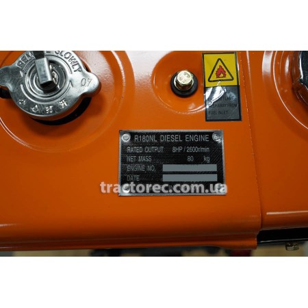 Дизельний двигун Файтер R180NE з електрозапуском, 8 к.с., водяне охолодження, економний та надійний!