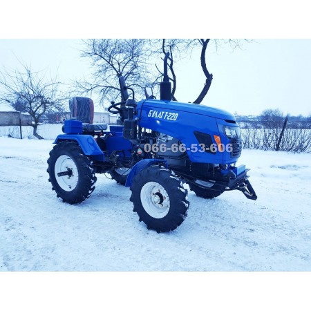 Мототрактор Булат Т-220, 23 к.с + фреза 140 см + 2х плуг,