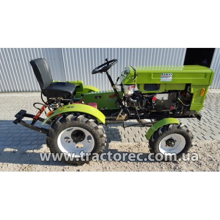 Мототрактор Zubr GN151 (jr-q15e), 16 к.с. + тракторна гідравлічна фреза 120 см і плуг НОВИНКА!