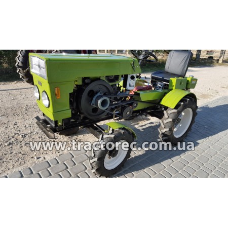 Мототрактор Zubr GN151 (jr-q15e), 16 к.с. + тракторна гідравлічна фреза 120 см і плуг НОВИНКА!