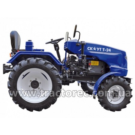 Мототрактор Garden Scout T-24DIF-VT (Гарден Скаут) + ФРЕЗА 1.4м + ПЛУГ + БЕЗКОШТОВНА ДОСТАВКА! НОВИНКА 2016