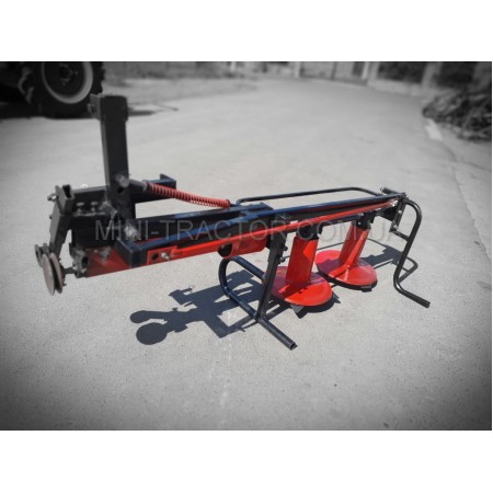 Косарка роторна КР-09М2 на трьохточкову навіску на мототрактор, мотоблок, мінітрактор. Коса, сінокосарка