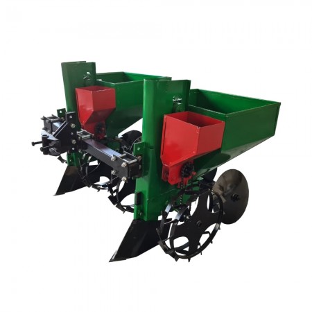 Картоплесаджалка дворядна 90л із бункером міндобрива до мотоблока мототрактора