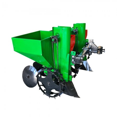 Картоплесаджалка дворядна 90л із бункером міндобрива до мотоблока мототрактора