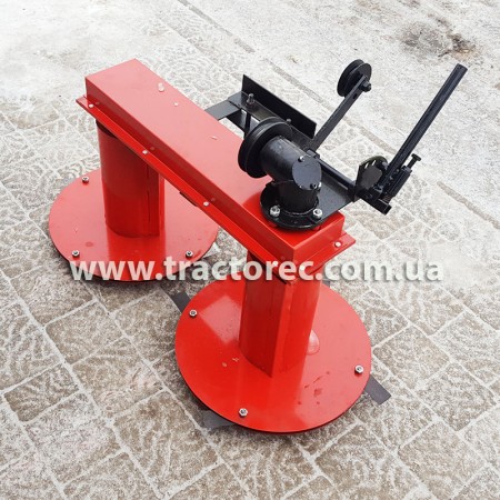 Коса роторна передня для мотоблока КР-110, збільшений захват та високі стойки на дисках!