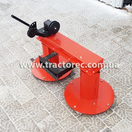 Коса роторна передня для мотоблока КР-110, збільшений захват та високі стойки на дисках!