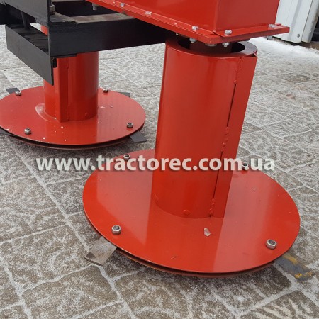 Коса роторна передня для мотоблока КР-110, збільшений захват та високі стойки на дисках!