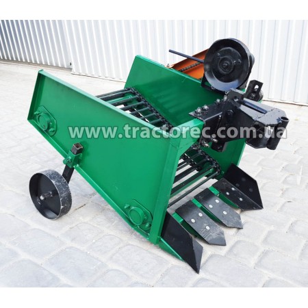 Картоплекопалка транспортена для мототрактора чи мотоблока із приводом від шківа зчеплення, лівостороння