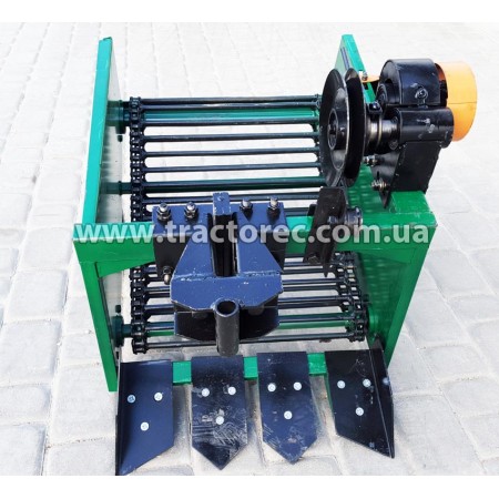 Картоплекопалка транспортена для мототрактора чи мотоблока із приводом від шківа зчеплення, лівостороння