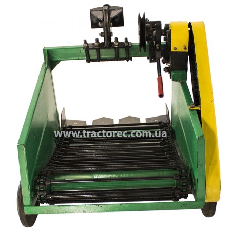 Картоплекопалка транспортерна (ланцюгова) мотоблока (УСИЛЕНИЙ МЕХАНІЗМ, ПРИВІД ВІД ВОМ)