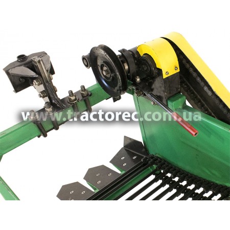Картоплекопалка транспортерна (ланцюгова) мотоблока (УСИЛЕНИЙ МЕХАНІЗМ, ПРИВІД ВІД ВОМ)