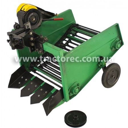 Картоплекопалка транспортерна (ланцюгова) мотоблока (УСИЛЕНИЙ МЕХАНІЗМ, ПРИВІД ВІД ВОМ)