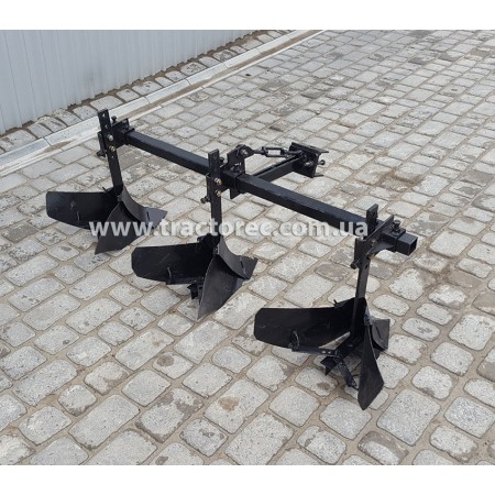 Підгортальник трьохрядний (потрійний) для мотоблока, мототрактора, із кріпленнями