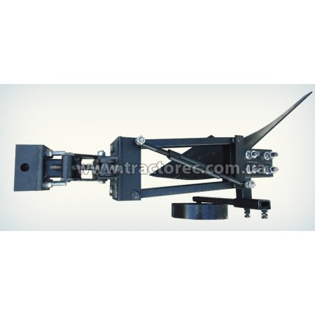 Плуг однокорпусний із збільшеним корпусом та колесом для мототракторів із гідравлікою. УСИЛЕНА КОНСТРУКЦІЯ!