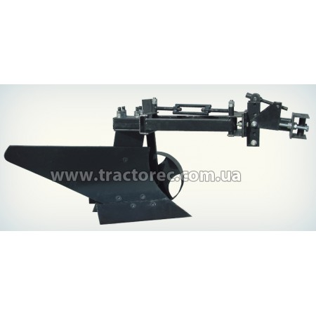 Плуг однокорпусний із збільшеним корпусом та колесом для мототракторів із гідравлікою. УСИЛЕНА КОНСТРУКЦІЯ!