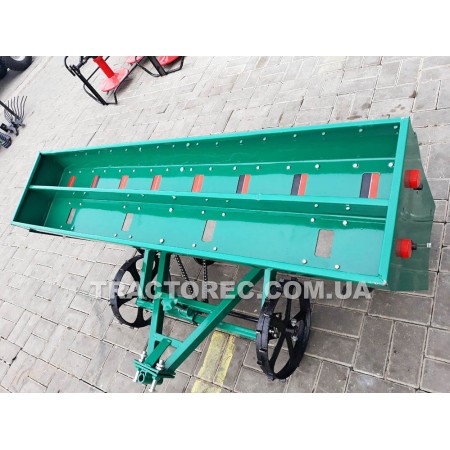 Сівалка 8-ми рядна сошникова із бункером на міндобриво для мотоблока, мототрактора шириною 1.5м