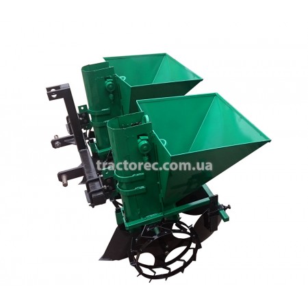 Картоплесаджалка дворядна КСН-2Т-70 (3Т) для мінітракторів із трьохточковою навісною системою, об'єм 70л
