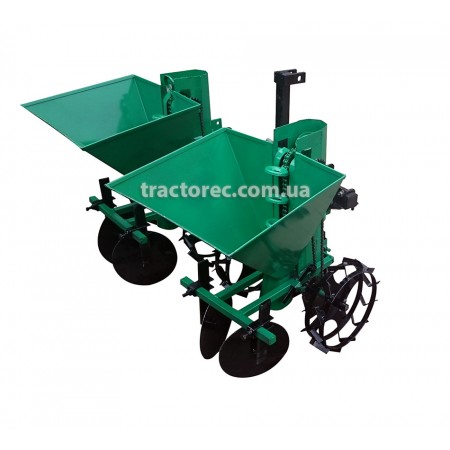 Картоплесаджалка дворядна КСН-2Т-70 (3Т) для мінітракторів із трьохточковою навісною системою, об'єм 70л