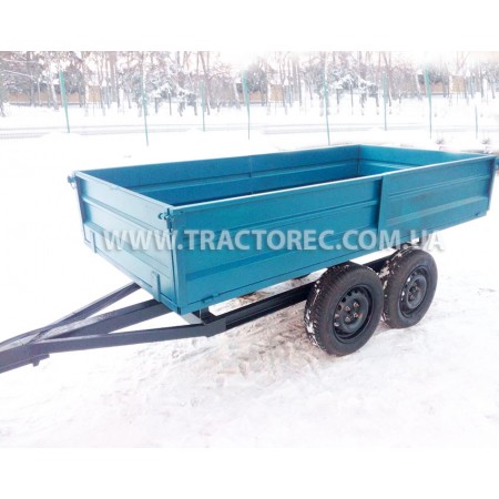 Причіп для трактора двоосний із гідроциліндром грузопідйомністю до 3т