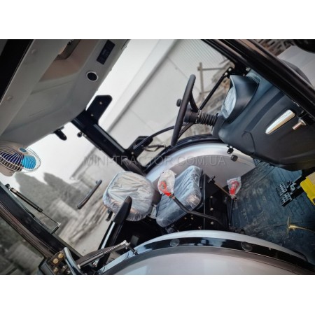 Мінітрактор СКАУТ ТЕ-504С РЕРВЕРС із заводською кабіною, опалення, дводискове зчеплення, 2 гідроциліндра