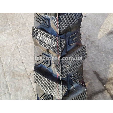 Шина до мотоблока 6.00-12 ПРЕМІУМ ЯКОСТІ, 12-ти слойна, МЯКА, ВАЖКА, ТОВСТОСТІННА!!!