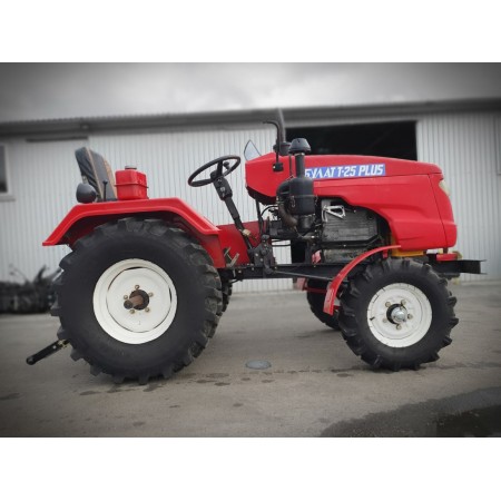 Вживаний мінітрактор БУЛАТ Т-25 на СУПЕРШИНАХ із ТРИТОЧКОЮ, фреза та 2х плуг. доставка