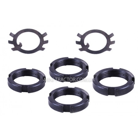 Гайки із шайбами фіксуючими для диференціалу мототрактра 43 чи 47 зубів Гайки із шайбами фіксуючими для диференціалу мототрактра 43 чи 47 зубів