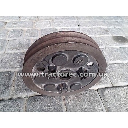 Корпус корзини зчеплення коробки передач мотоблока із ремінним приводом (2 ручейки)