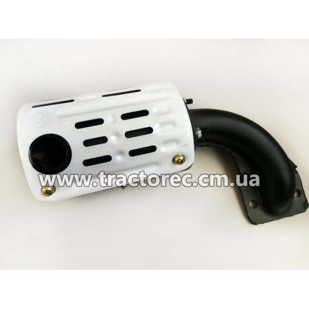 Вихлопна труба в зборі (Глушитель) двигуна мотоблока R180, R175