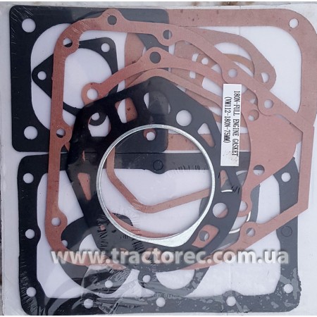 Комплект прокладок ПОВНИЙ для дизельного  двигуна R180, оригінал, під коротку кришку.