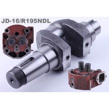 Колінвал або вал колінчастий для дизельного двигуна мотоблоків моторактора JD-16 та R195NDL 12-16 к.с.